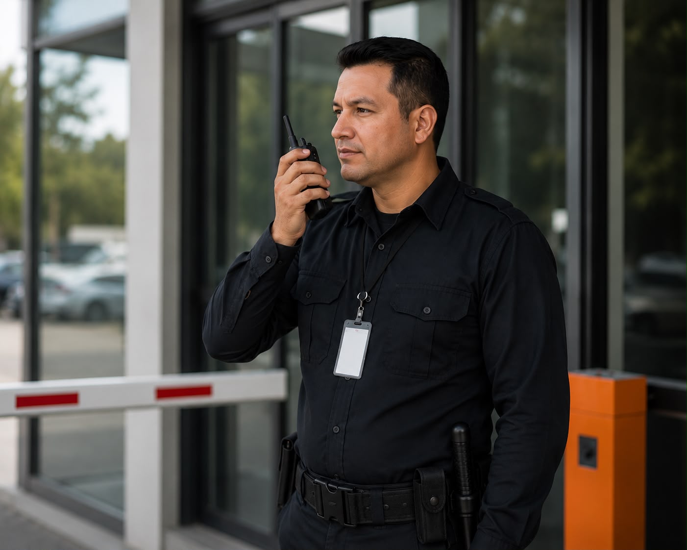 Guardia de seguridad de Corporación Alpha